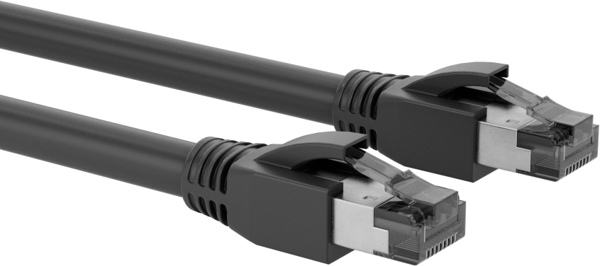 Ekranlı Ethernet Kablosu, Kategori 8, RJ45 x RJ45, 1 Fit Uzunluğunda