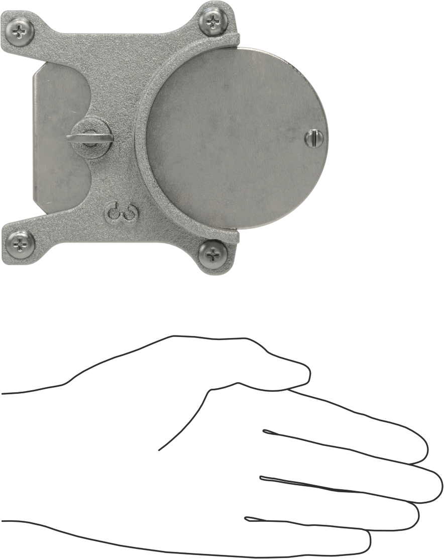 Kolay Takılan Patlama Kapakları, 4-1/2" x 6" x 2-1/4" Toplam