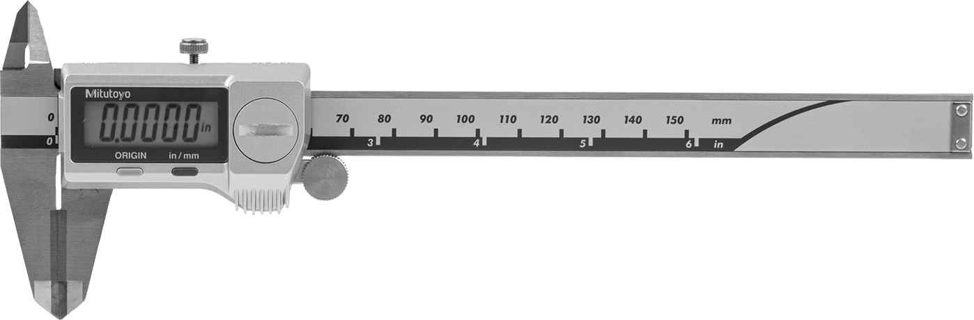 Mitutoyo Dijital Kumpas, NIST Sertifikalı, 9-1/4" Uzunluk, 500-733-20, Karbür Çene