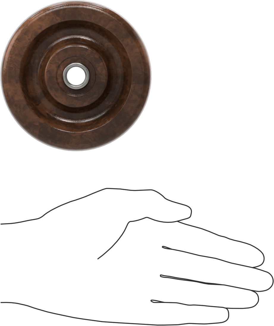 Yüksek Sıcaklık Fenolik Tekerlek, 4" Çap x 1-1/2" Genişlik