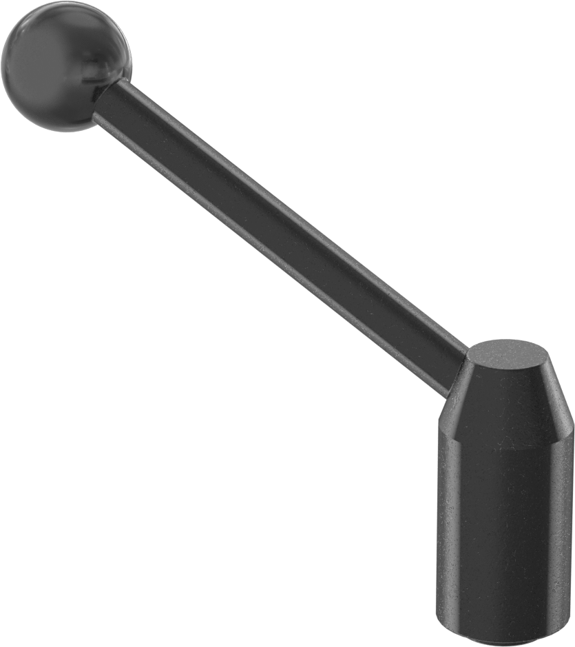 Çelik Ayarlanabilir Tutamak, M10 x 1.5 mm Dişli Delikli — Dişli Delik, M10, 81 mm