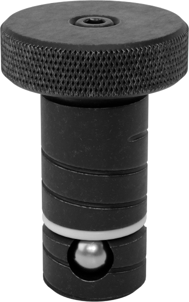 1/2" Kalınlık için Kelepçe, 13 mm Çap x 1.080" Uzunluklu Şaftlı Top Kilitli Hızlı Değiştirilebilir Fikstür