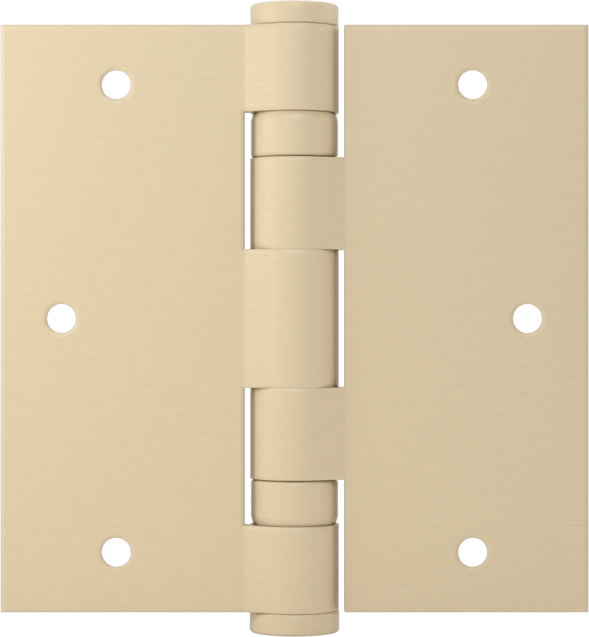 Rulmanlı Gömme Montajlı Şablon Menteşe, Çıkarılabilir Pim, Astarlı Çelik, 3.5" x 1.75" x 0.119" Yapraklar