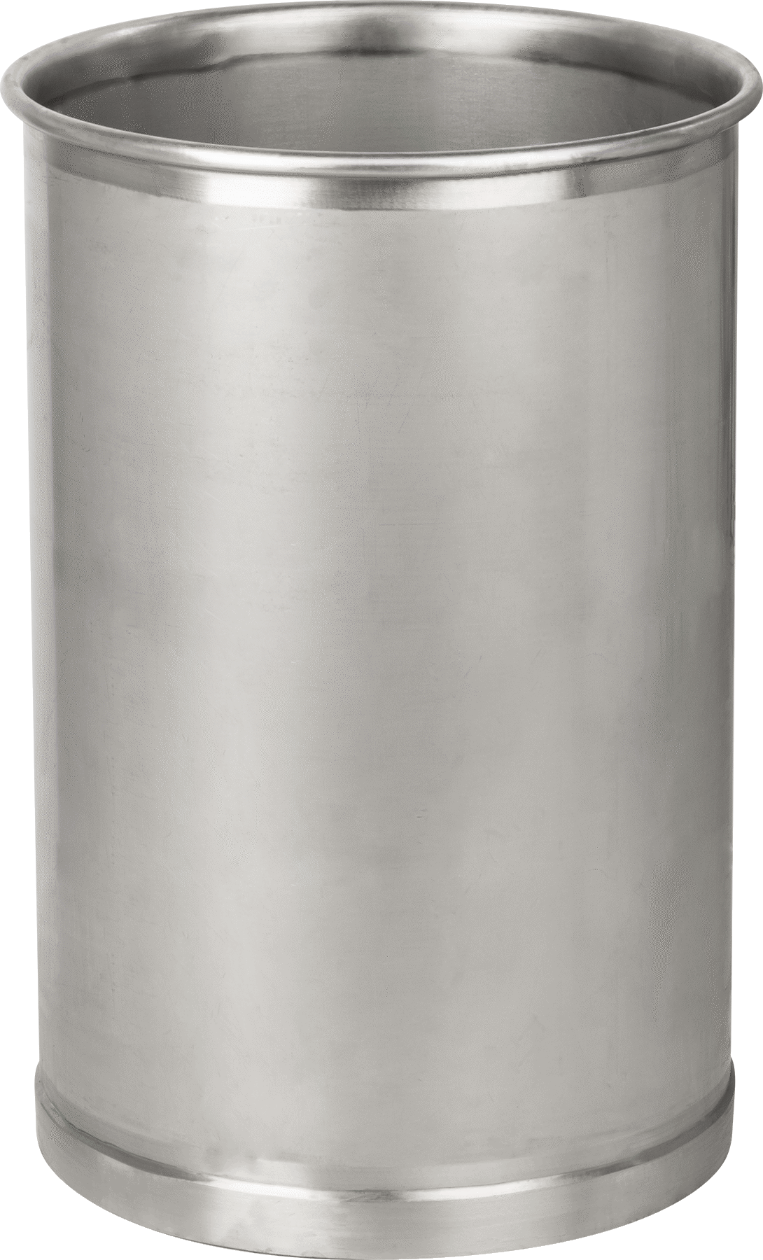 Gıda Endüstrisi Paslanmaz Çelik Varil, Koruyucu Alt Halkalı, 316 Paslanmaz Çelik, 55 Galon Kapasite — 55 gal., 316 Stainless Steel, Stain…
