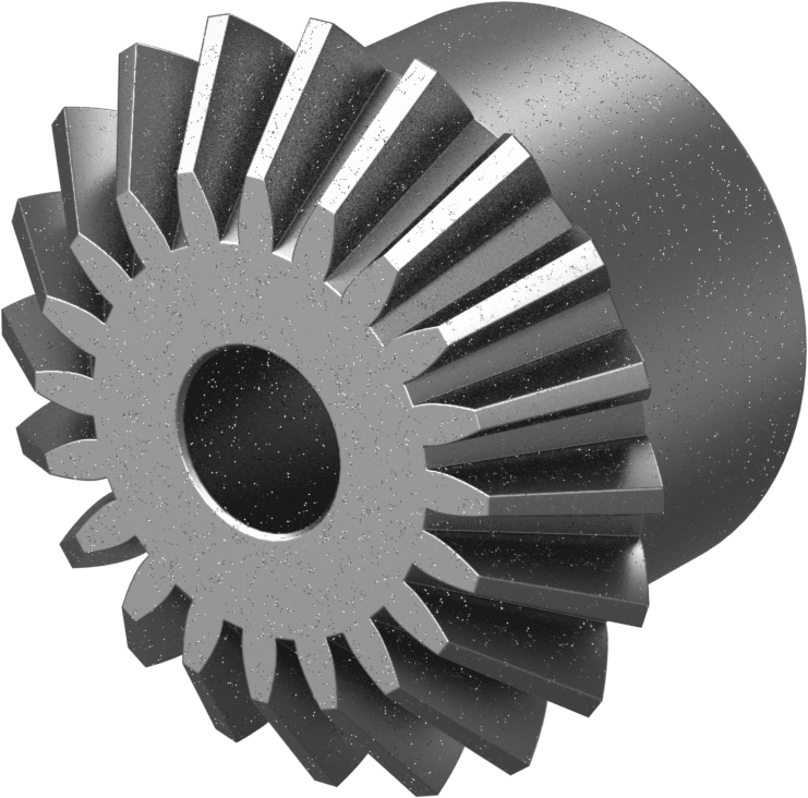 Metal Gönye Dişli, 1144 Karbon Çelik, Yuvarlak Delik, 20 Diş, 1/2" Mil