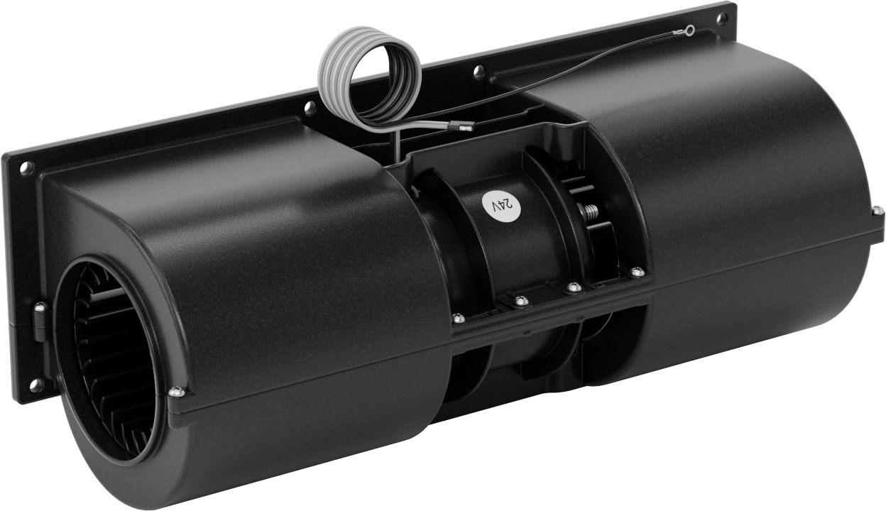 Açık Motor Muhafazalı 24 V DC Üfleyici
