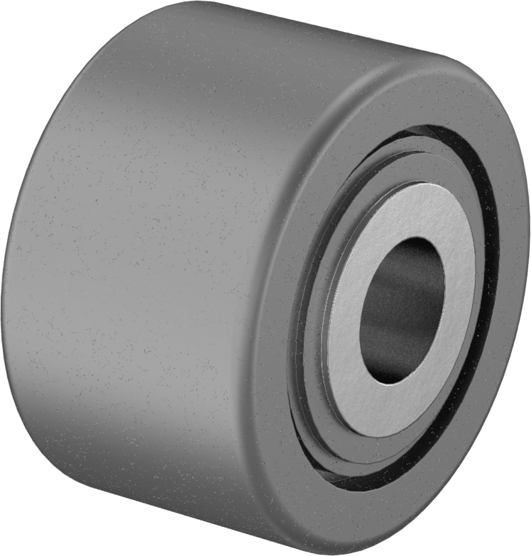 Mile Monte Ray Makarası, Basınç Yüküne Dayanıklı, Çelik, 2-1/2" Çap x 1-1/2" Genişlikte Silindir