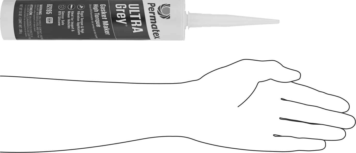 Kartuşlarda Rigid Yağa Dayanıklı Conta Yapıcılar, Permatex 82195, 13 FL. oz. Kartuş