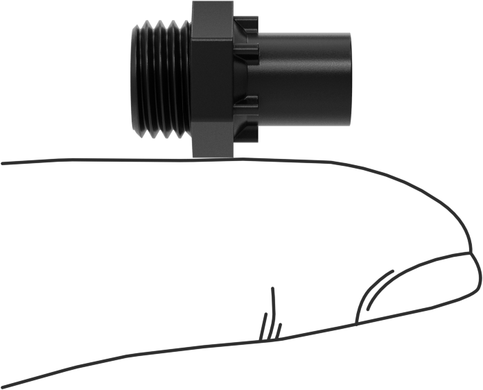 Kılavuz Vida için M4 x 0.3 mm Dış Dişli Somun