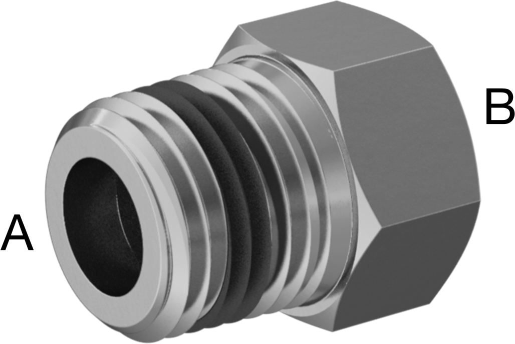 Yüksek Basınçlı Pirinç Boru Bağlantı Elemanı, Sızdırmazlık Maddeli, Burç Adaptörü, 1/8 Erkek x 1/16 Dişi NPT