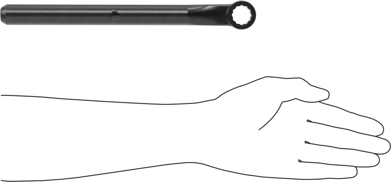 Yüksek Kaldıraçlı Kutu Anahtarı, 3/4" Boyut, 10-7/8" Toplam Uzunluk