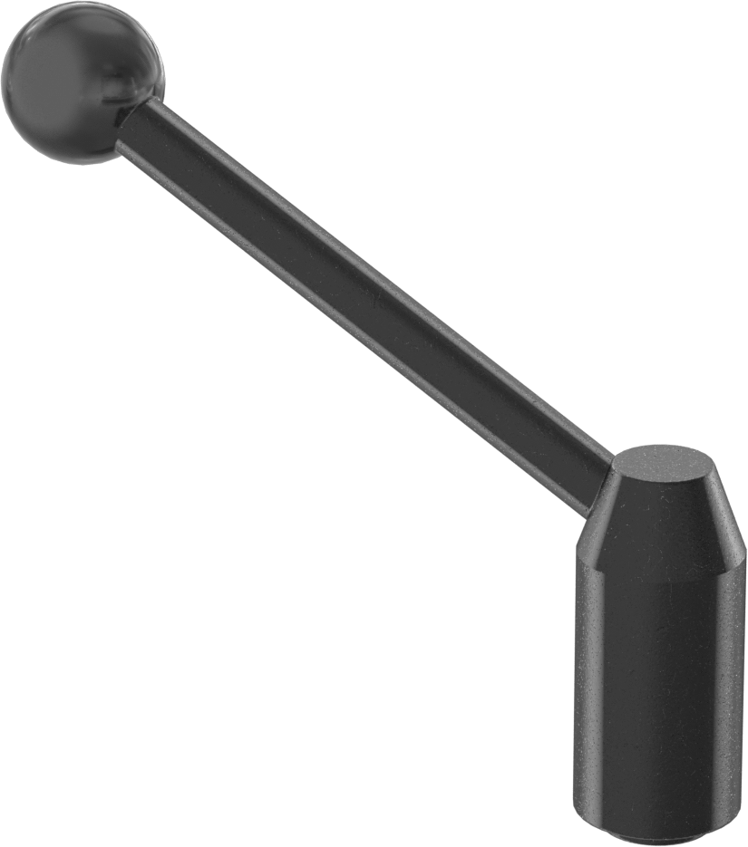 Çelik Ayarlanabilir Tutamak, 3/8"-16 Dişli Delikli, 3" Çıkıntı — Dişli Delik, 3⁄8"-16, 3 3⁄16"