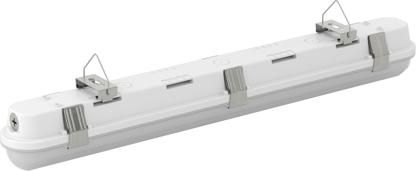 Dahili LED'li Yıkanabilir Tavan Işığı, ABD Dışında Üretilmiştir, Yedek Pilli, 26-1/4" Uzunluk