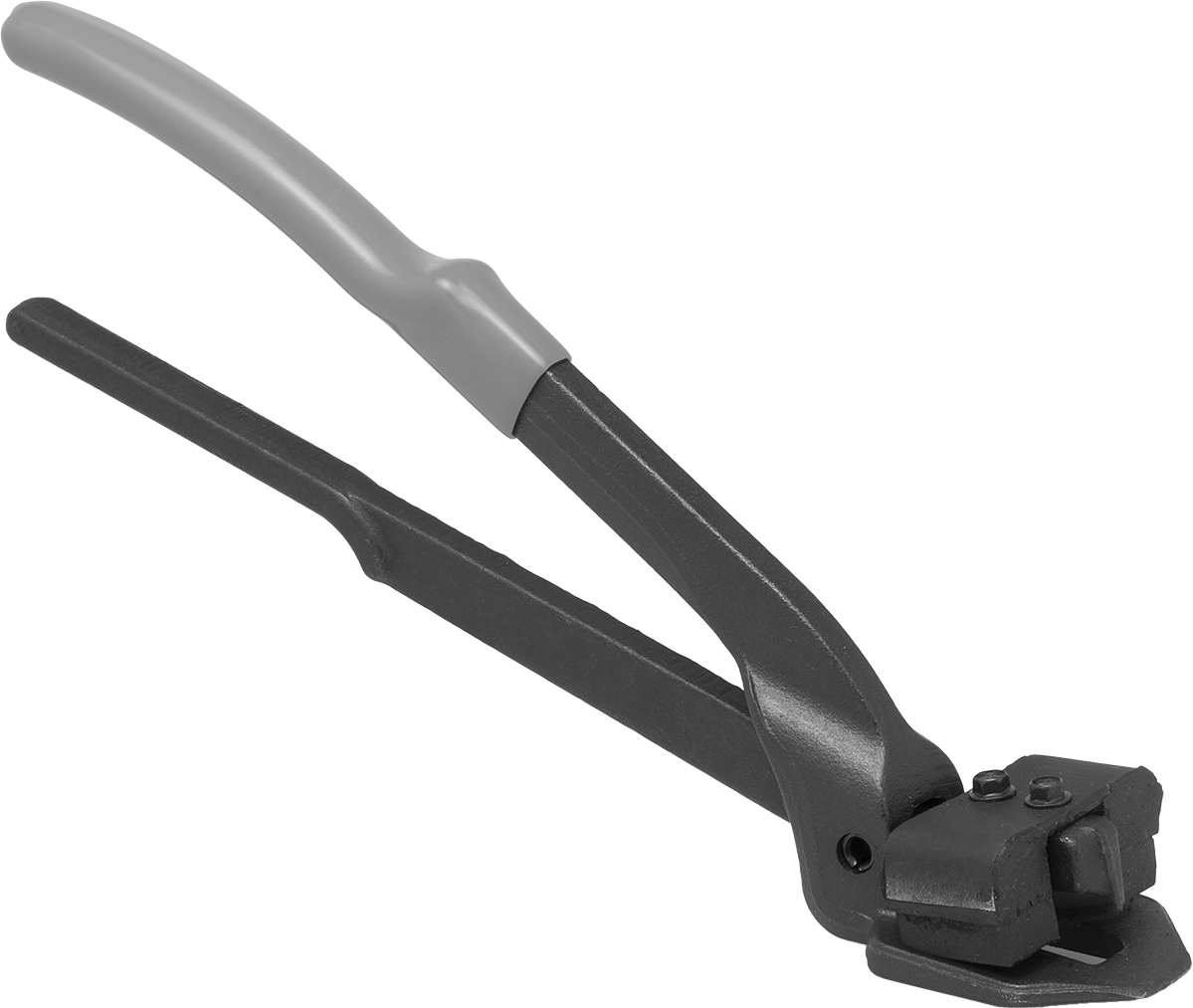 Kauçuk Sıkıştırma Pedli Kayış Kesici, Tek Elle Kullanılan, 0.035" Maksimum Çember Kalınlığı için, 12" Uzunluk — High-Carbon Steel, Low-Ca…