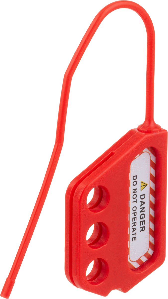 İletken Olmayan Kilitleme Mandalı, 1-15/16" Dikey x 1" Yatay Boşluk, 1/4" Hasp Kalınlığı