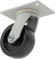 6-1/4" x 4-1/2" Plakalı Yüksek Kapasiteli Mauler Tekerlek
