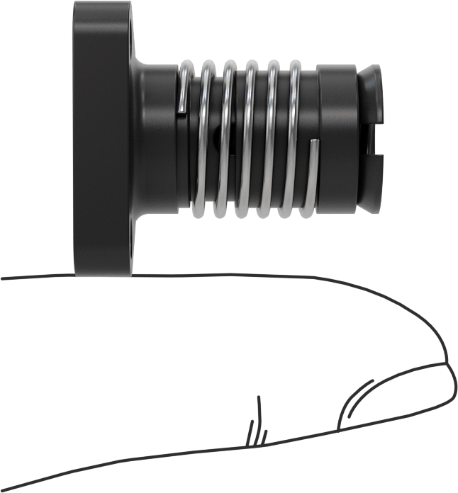 Ultra Hassas Kılavuz Vida için Yaylı 1/4"-20 Diş Boyutu Flanşlı Somun