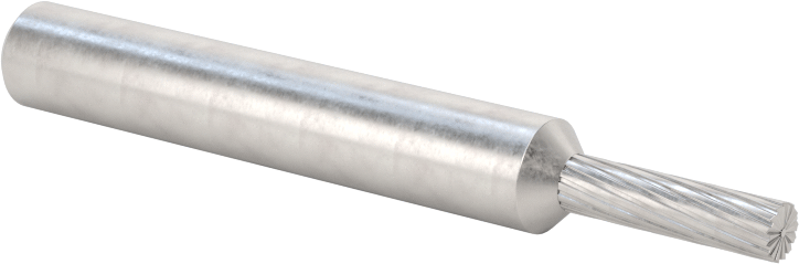 1/4" Çaplı Şaftlı Karbür Freze Ucu, Düz Kesici Silindir, Ticaret No. Sb-11, Tek Kesim — Silindir, 1⁄4", 1⁄8"