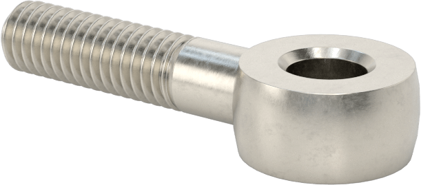 Sağ Yönlü Kısmen Gijon Ucu Cıvatası, 304 Paslanmaz Çelik, M6 x 1 mm Diş, 30 mm Şaft Merkez Uzunluğu