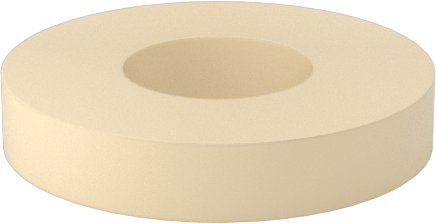 Elektrik Yalıtımlı Fenolik Pullar, M2 Vida Boyutu için, 2.2 mm İç Çap, 5.0 mm Dış Çap