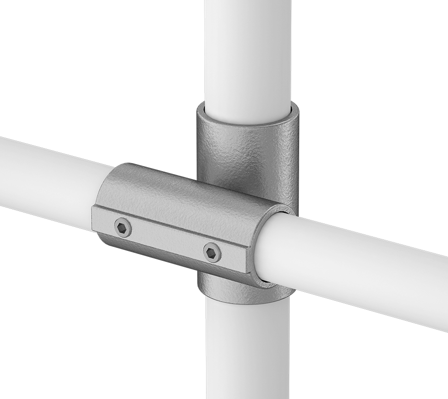 Alüminyum Giydirme Bağlantı Parçası, 2-3/8" ve 1-7/8" Ray Dış Çapı için Delikli Redüktör