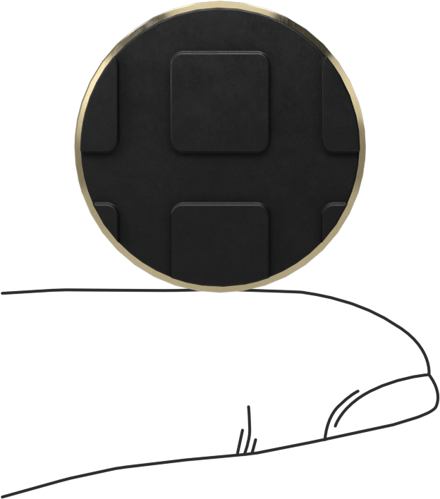 Dişli Delikli Döner Seviyeleme Montaj Parçası, Çinko-Sarı-Kromat Kaplı Taban, Yastık, M8 x 1.25 mm Boyut