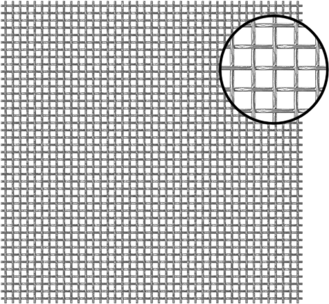 Filtre Ağı, Levhalar, 304 Paslanmaz Çelik, 40 x 40 Mesh, 0.0185" Açıklık — 304 Paslanmaz Çelik, 40 × 40, 0.0185"