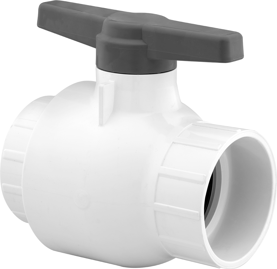 İçme Suyu için PVC Açma/Kapama Vanası, T-Saplı, 3 Soketli Dişi Bağlantı, 1660 Cv