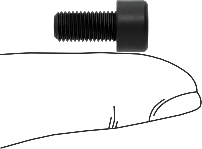 İnce Dişli Alaşımlı Çelik Alyan Başlı Vida, M6 x 0.75 mm Diş, 12 mm Uzunluk