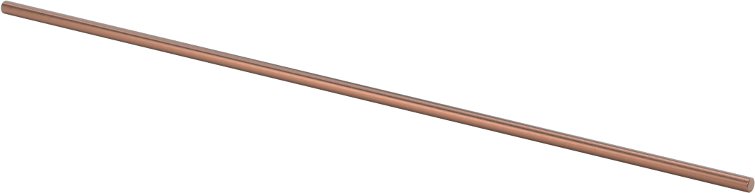 Elektrik İletken Tungsten Bakır Çubuk, 1/8" Çap x 8" Uzunluk