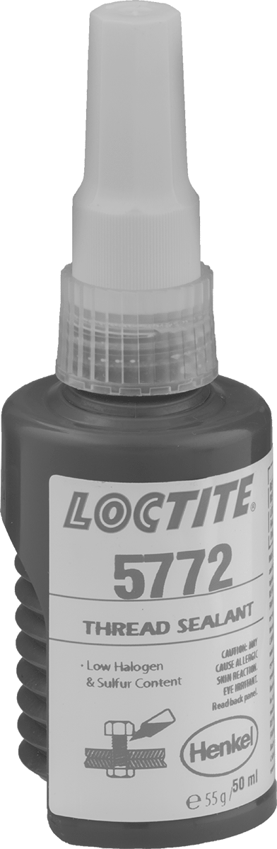 Loctite® 5772 Diş Sızdırmazlık Maddesi, 1.7 FL. oz Şişe — Şişe, Paslanmaz Çelik, Orta