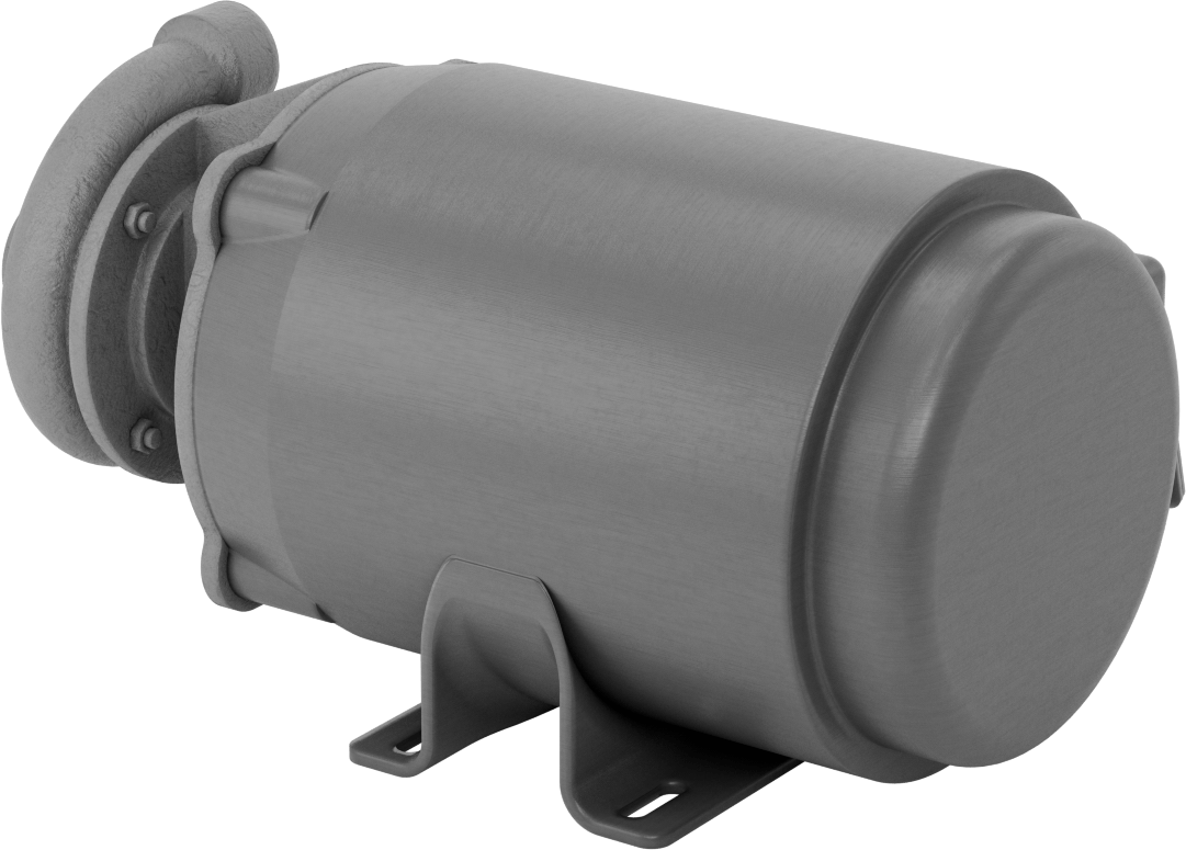 Yüksek Verimli Sirkülasyon Pompası, Su için, Soğutma Sıvıları ve Yağ, 208-240/460V AC, 3/4 hp