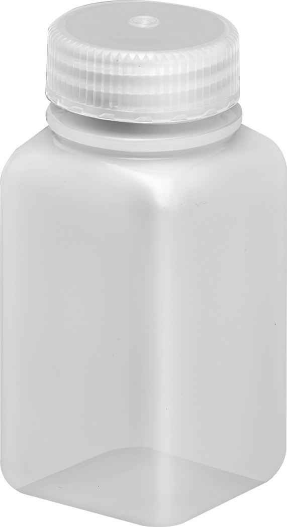 Yarı Şeffaf HDPE Plastik Kavanoz, 6 FL oz/175 ml Kapasite, 2 inç Genişlik — 6 fl. oz., 175 ml, 4", HDPE, Plastic, Polypropylene