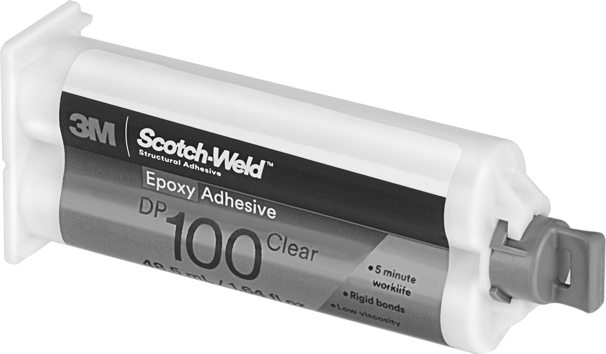 Yapısal Yapıştırıcı, Hızlı Kuruyan Epoksi, 3M DP100, 1.64 FL. oz. Kartuş
