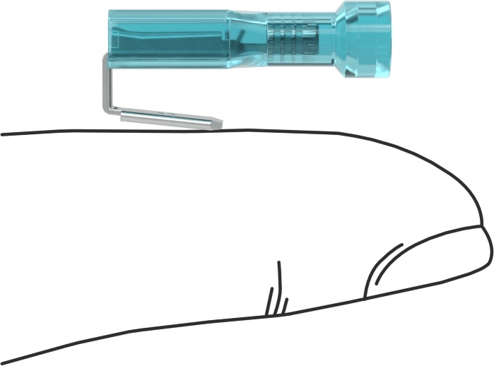 Piggyback Faston Terminaller, Vinil Plastik Tam Yalıtımlı, 16-14 AWG için
