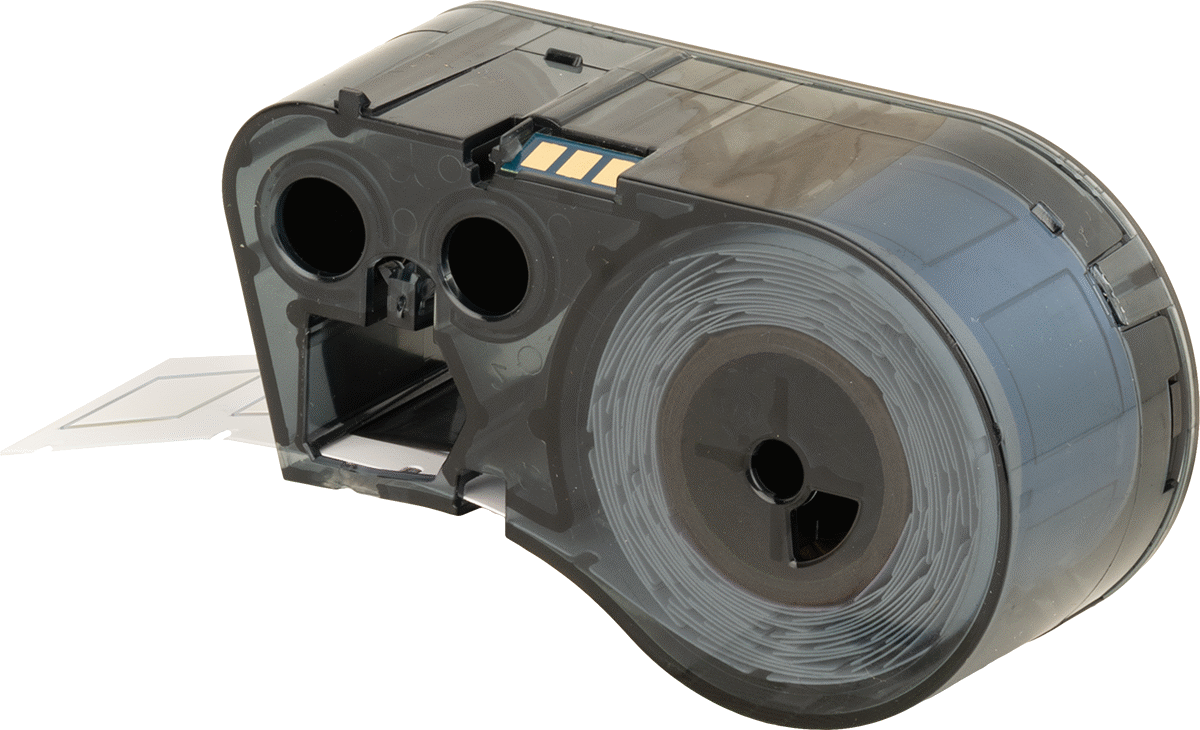Vinil, #M4C-240-498, 1/4" Genişlik, M4 ve M5 Yazıcılar için Klemensler için Brady Etiket Yazıcı Bandı