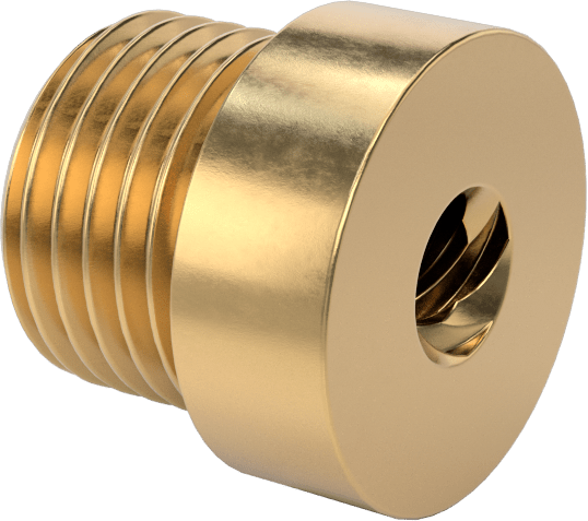 Hassas Acme Dış Dişli Somun, Hızlı Hareket, Sağ Yönlü, 673 Bronz, 1/4"-12 Diş, 4 Diş Başlangıcı