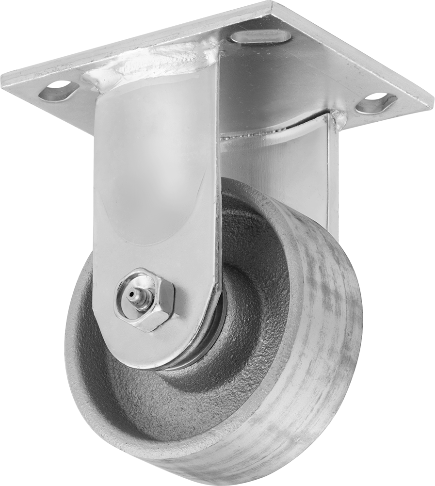 4-1/2" x, 4" Montaj Plakalı Samson Tekerlek, 4 inç Çapında Metal Tekerlekli Sert