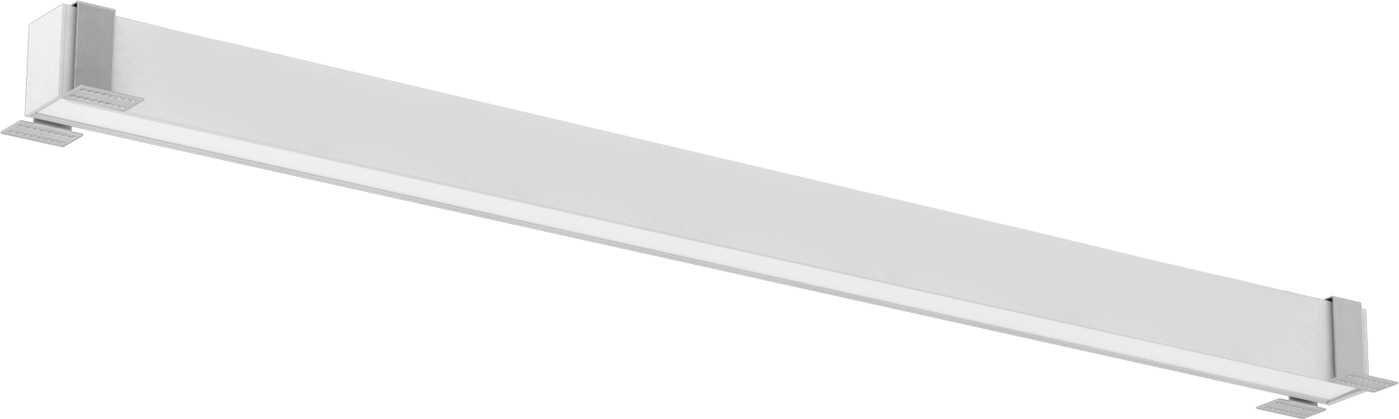Lineer Tavan Işığı, Gömme, 23-7/8" Uzunluk x 2" Genişlik x 2-3/4" Yükseklik Toplam