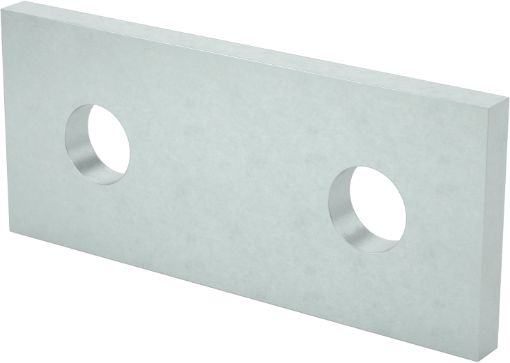 Strut Kanalı Braketi, Düz, 304 Paslanmaz Çelik, 1-7/8" Uzunluk
