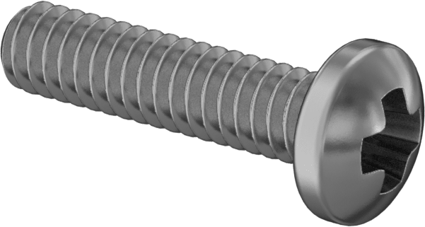 Pirinç Silindir Başlı Phillips Vidalar, 0-80 Diş Boyutu, 1/4" Uzunluk