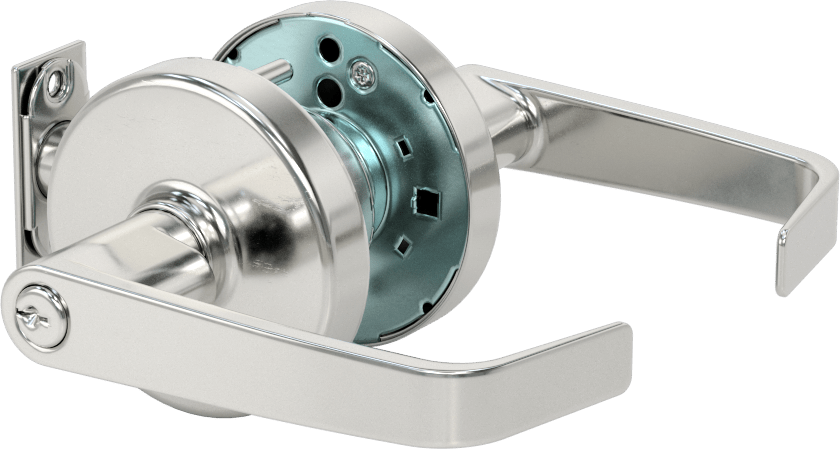 Corbin Russwin CL3300 Yoğun Trafik Kapı Kolu, D1 Kama Kanalı, Kendinden Kilitlenen, 2-3/4" Geri Çekme Mesafesi