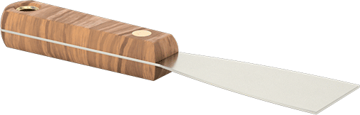 Çelik Bıçaklı Macun Sürme Bıçağı, Düz Kenarlı 1-1/2" Genişlik x 3.5" Uzunluk x 0.046" Kalınlıkta Bıçak