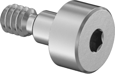 Yüksek Mukavemetli 416 Paslanmaz Çelik Hassas Omuzlu Vida, 1/8" Omuz Çapı, 1/8" Omuz Uzunluğu, 4-40 Diş