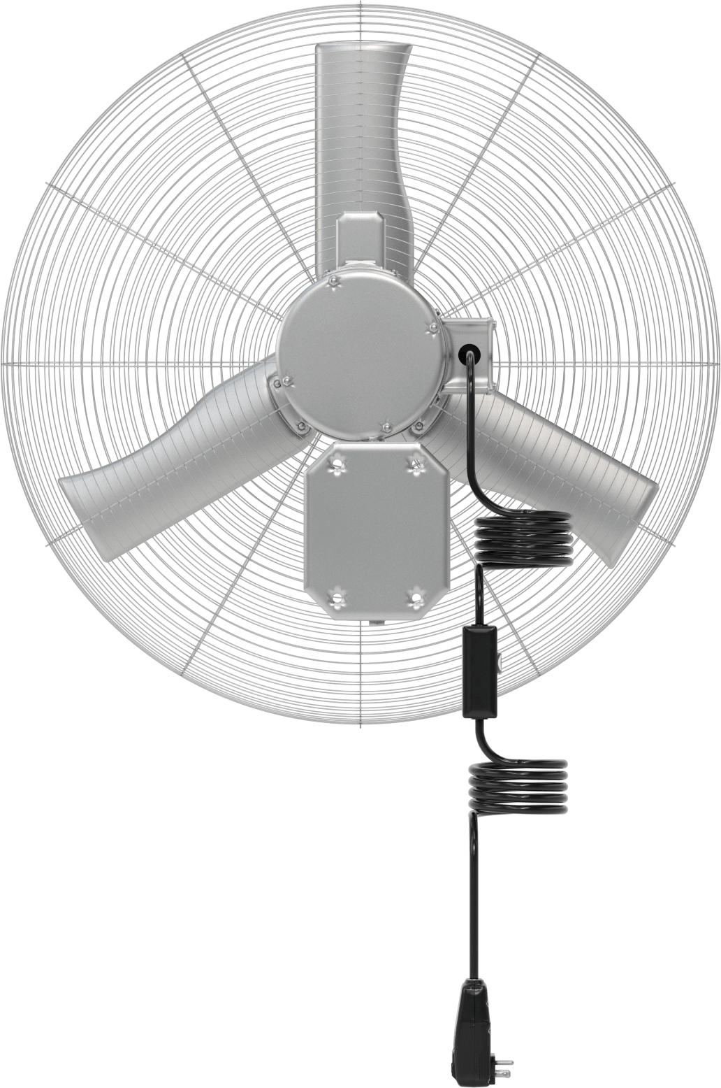 Yıkanabilir Fan, Duvar Montajı, 120/230V AC, Üç Uçlu Fiş, 30" Bıçak Çapı