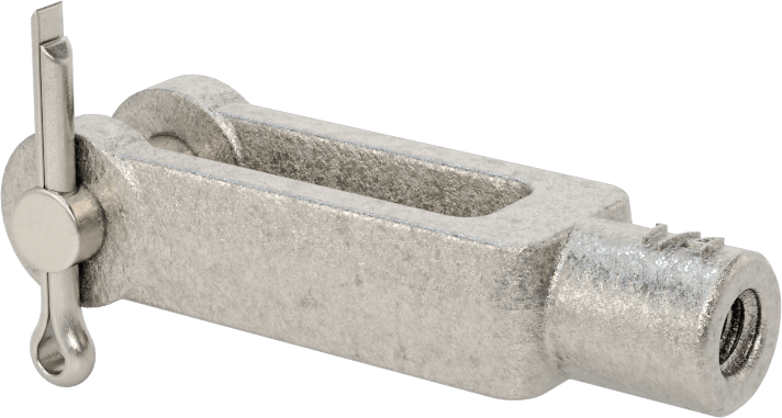 Çatal Çubuk Ucu, Paslanma ve Aşınmaya Dayanıklı, 316 Paslanmaz Çelik, 1/4"-20 Diş