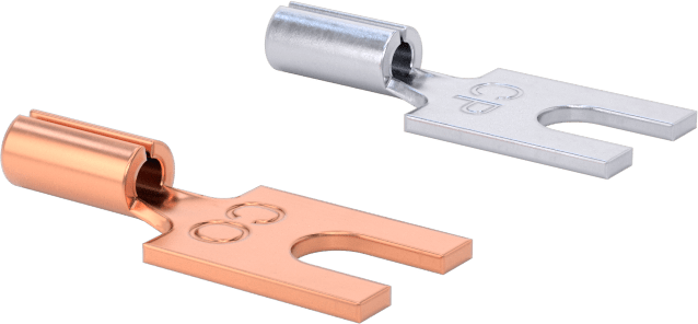 Termokupllar için Çatal Uçlu Terminal Seti, Tip T — T, Constantan Copper Nickel, Copper, Düz