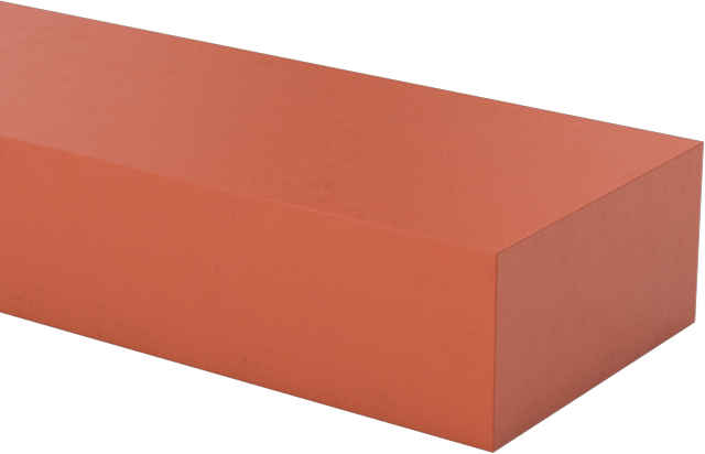 Yüksek Sıcaklık Silikon Kauçuk Çubuk, Dikdörtgen, 1/8" Kalınlık, 1/4" Genişlik — 1/8", 1/4", Düz