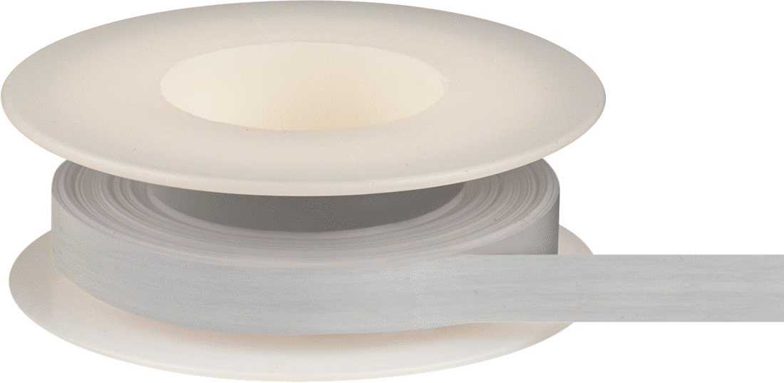 Yüksek Yoğunluklu Diş Sızdırmazlık Bandı, PTFE, 0.0032" Kalınlık, 1/4" Genişlik, 14 Yarda Uzunluk