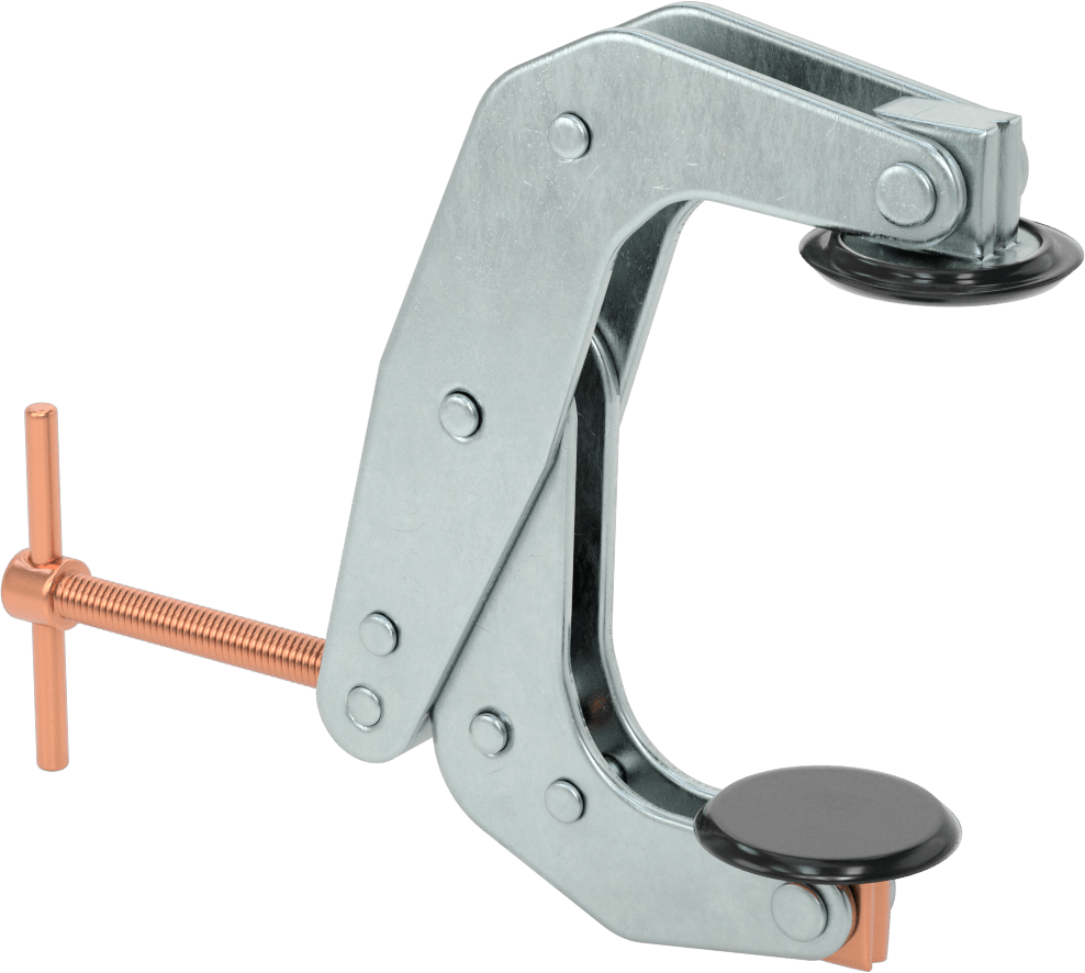 Bükülmeyen C-Kelepçesi, Çizilmez, 0" ila 4-1/8" Açıklık